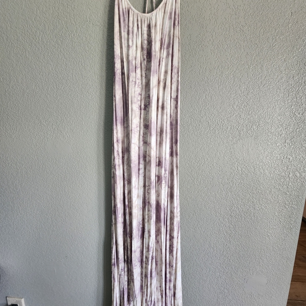 Big Star Purple Sheath Maxi Dress Sleeveless